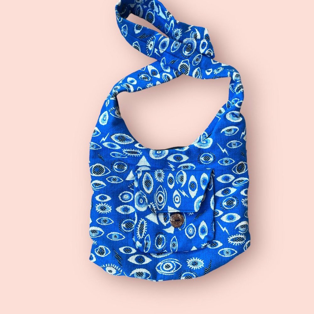 Brand New Evil Eye Cotton Tote Bag Summer Bag for Women Eco Friendly Bag